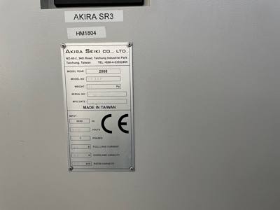 Akira Seiki SR3XP Vertical Machining Center