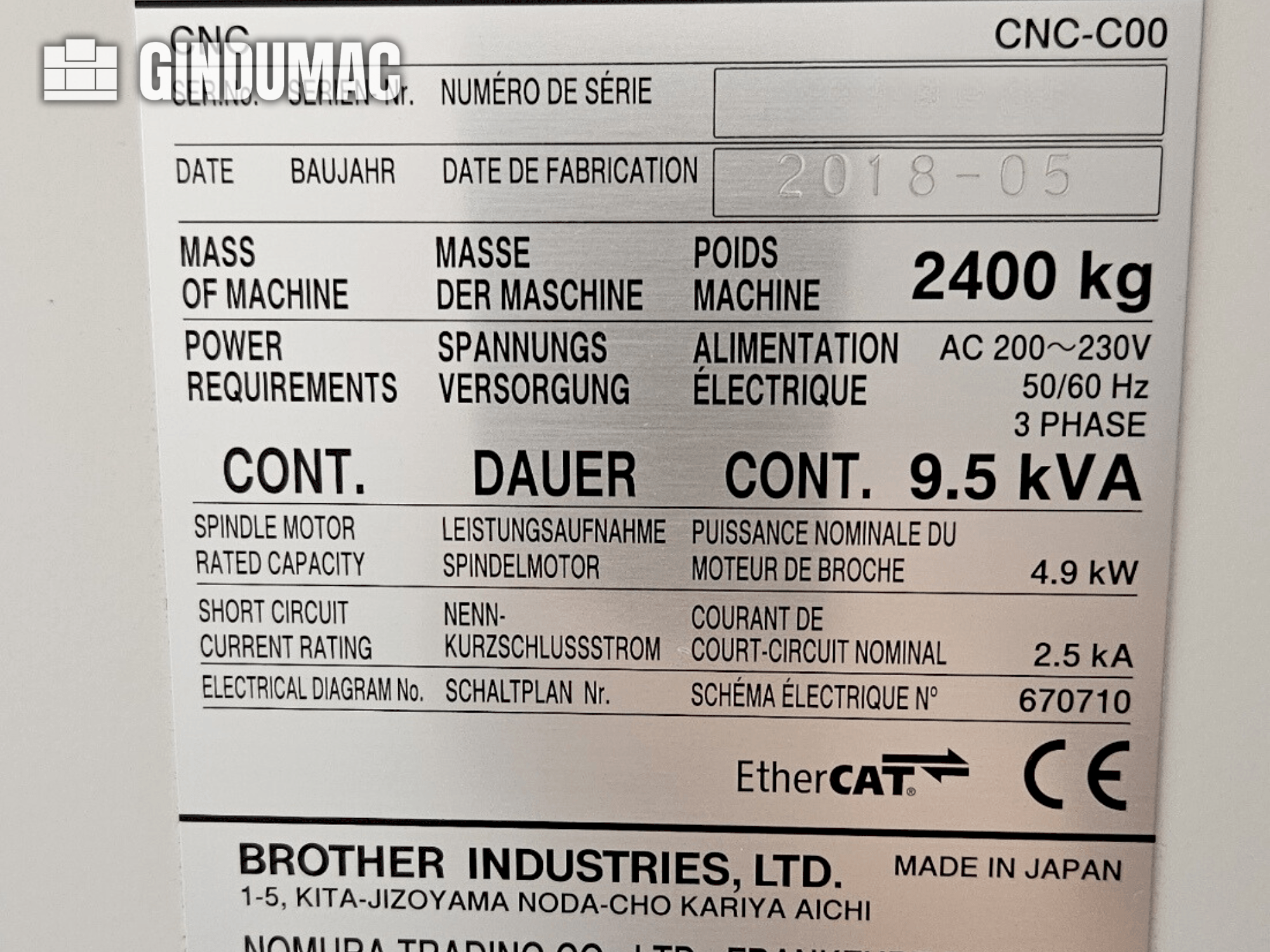 ➤ Used Brother Speedio S500X1 For Sale | gindumac.com